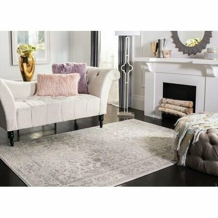 Safavieh 8 x 10 ft. Adirondack Power Loomed Large Rectangle Area RugIvory & Silver ADR109C-8